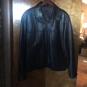 Men’s genuine lamb skin bomber coat